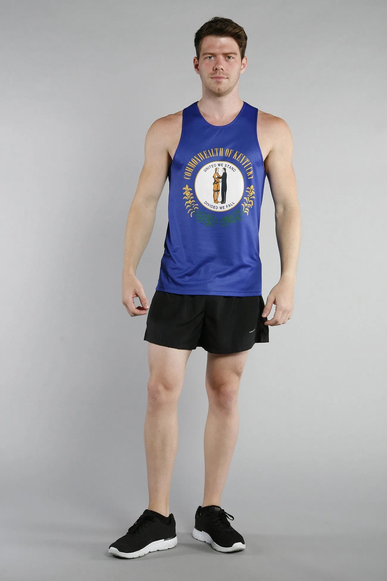 Men's Printed Singlet- Kentucky