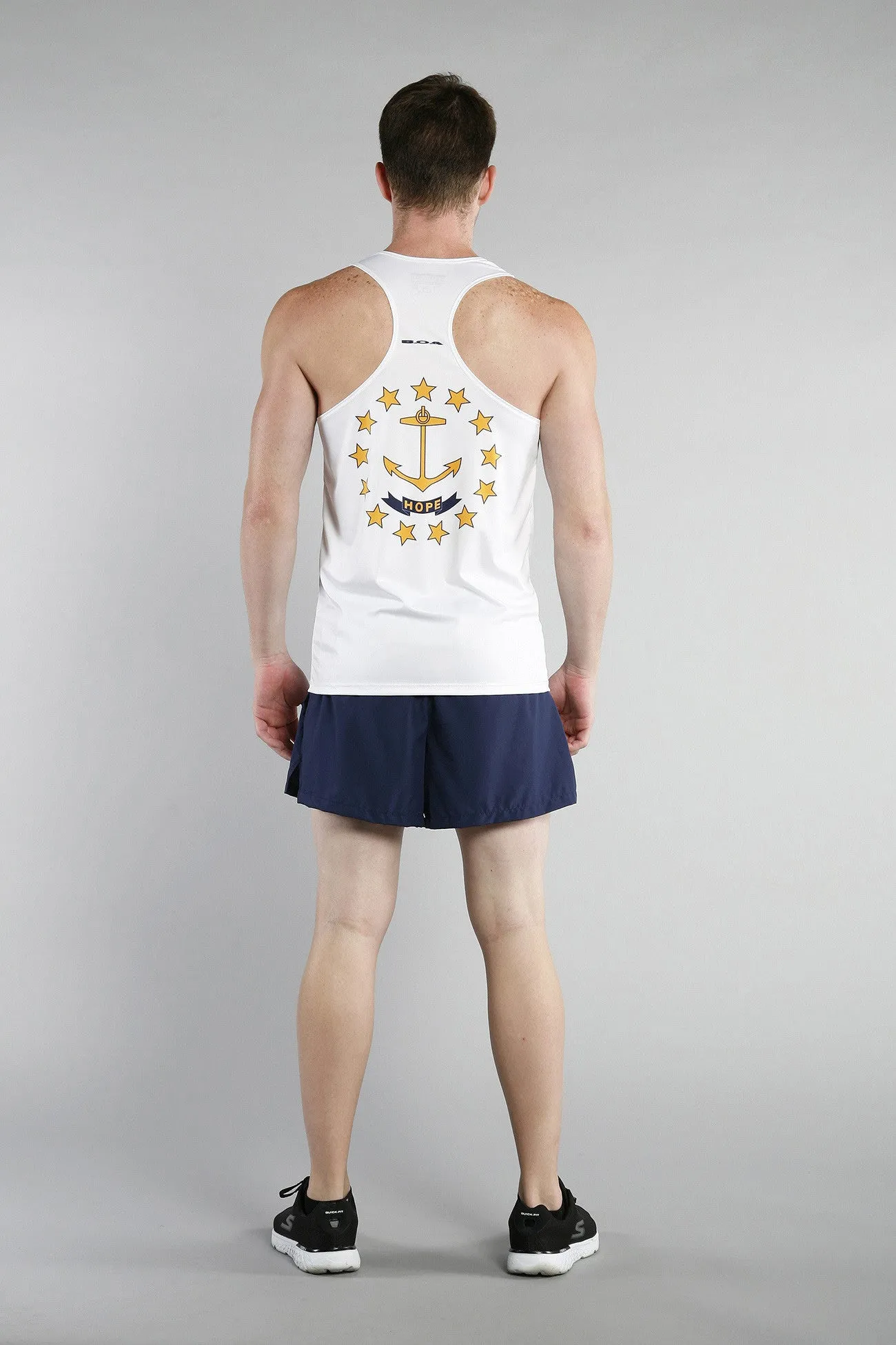 Men's Printed Singlet- Rhode Island