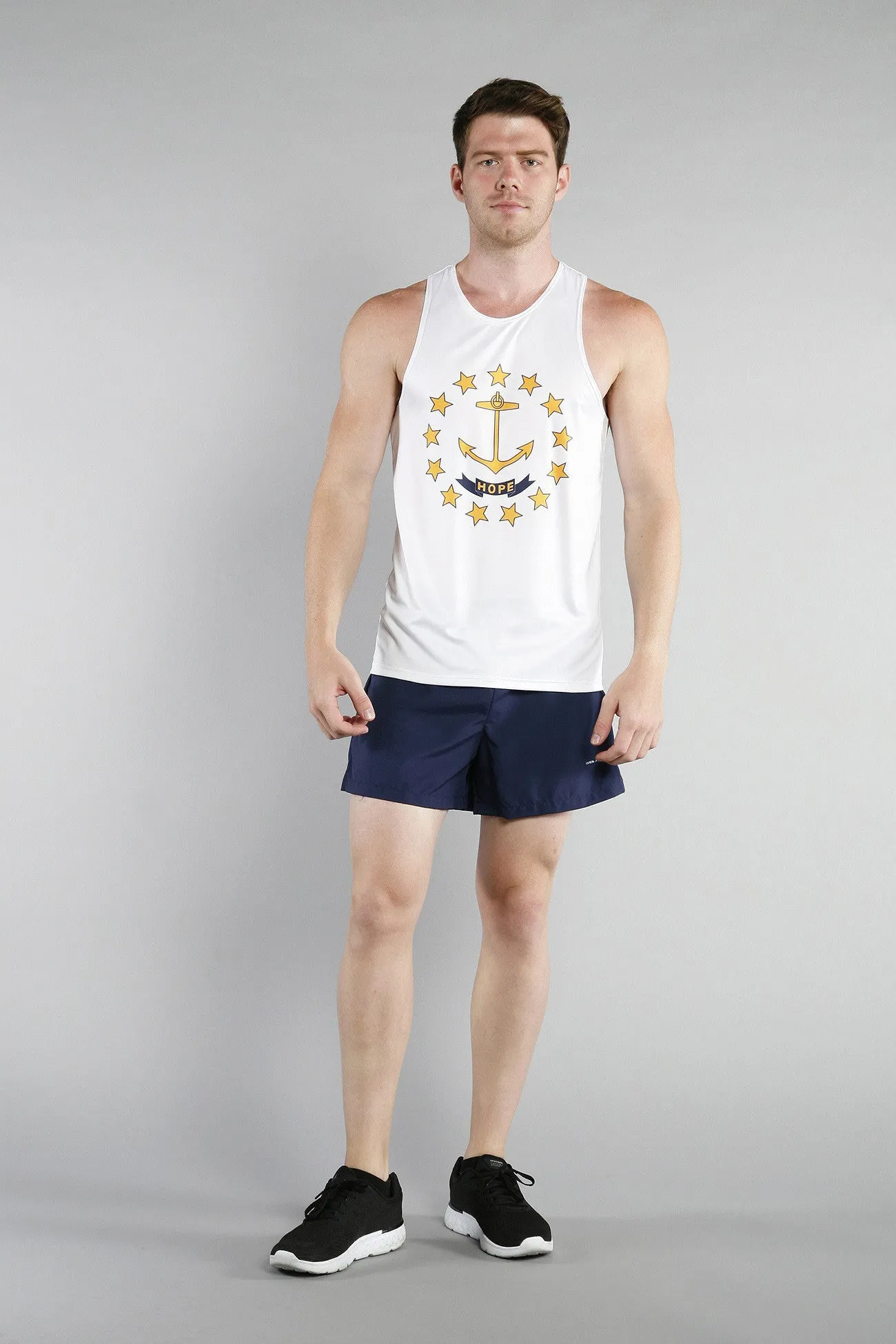 Men's Printed Singlet- Rhode Island