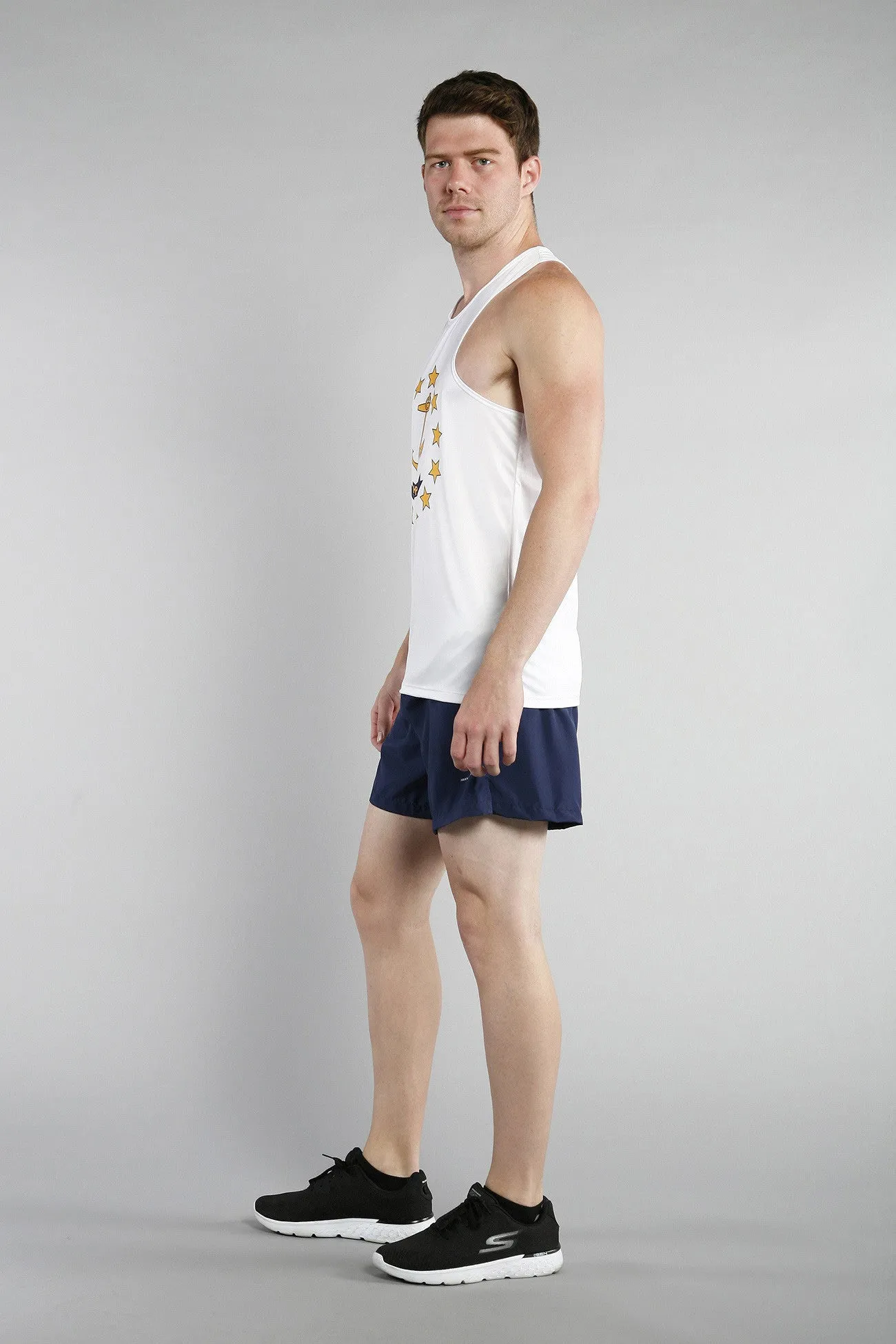 Men's Printed Singlet- Rhode Island