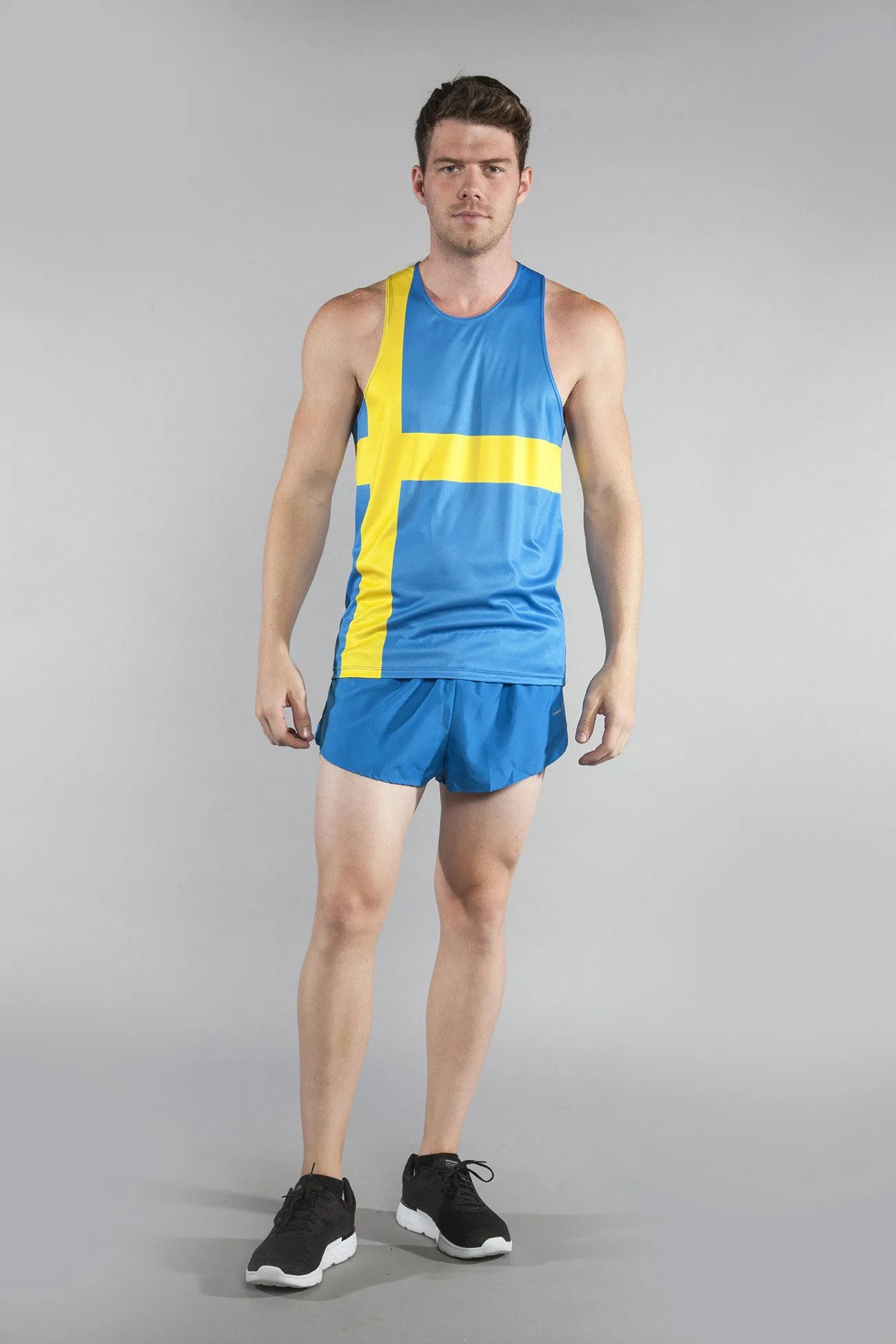 Men's Printed Singlet- Sweden