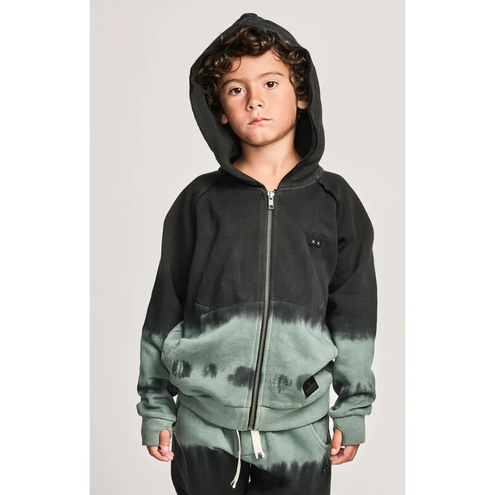 mudtrap hoodie | washed new green