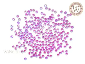 Neon Purple Iridescent Round Flatback Crystal (ss6-ss30)