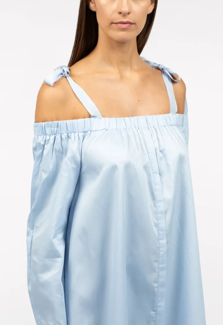 Off Shoulder Frilled Hem Dress