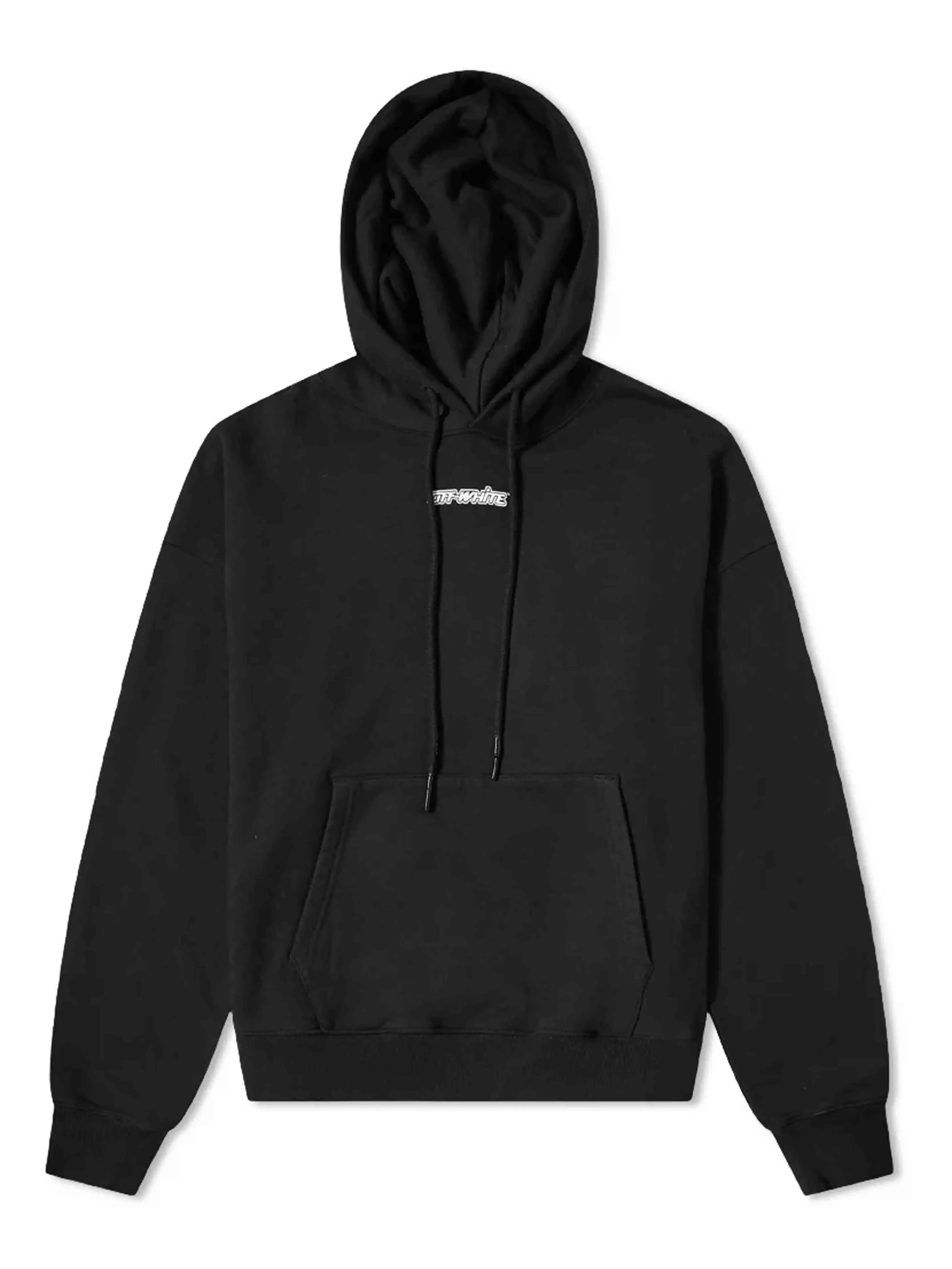 Off-White Oversize Fit Marker Arrows Hoodie Black/Blue [FW20]