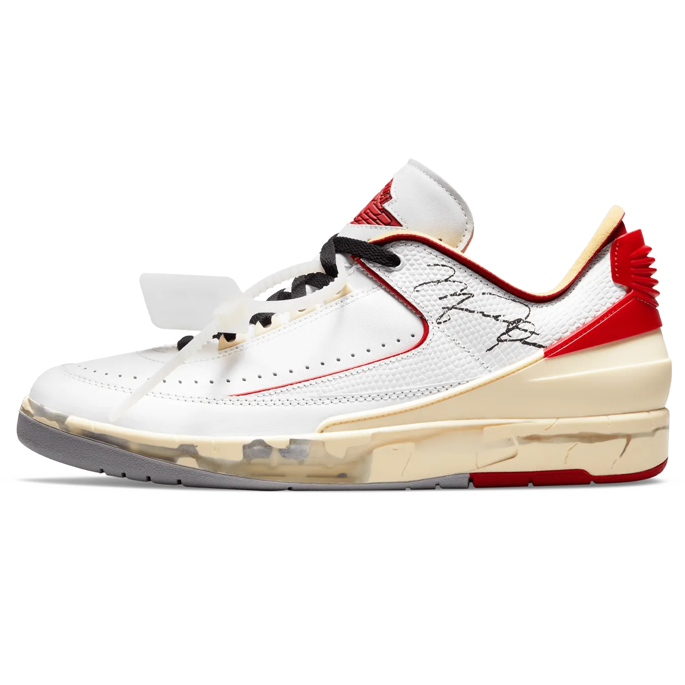 Off-White x Air Jordan 2 Retro Low SP 'White Varsity Red'