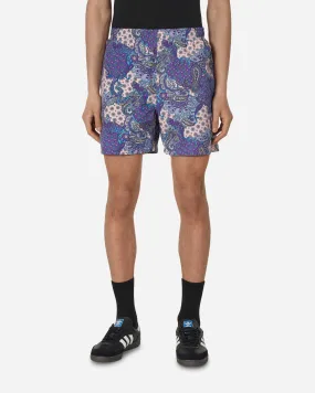 Paisley Swim Trunks Purple