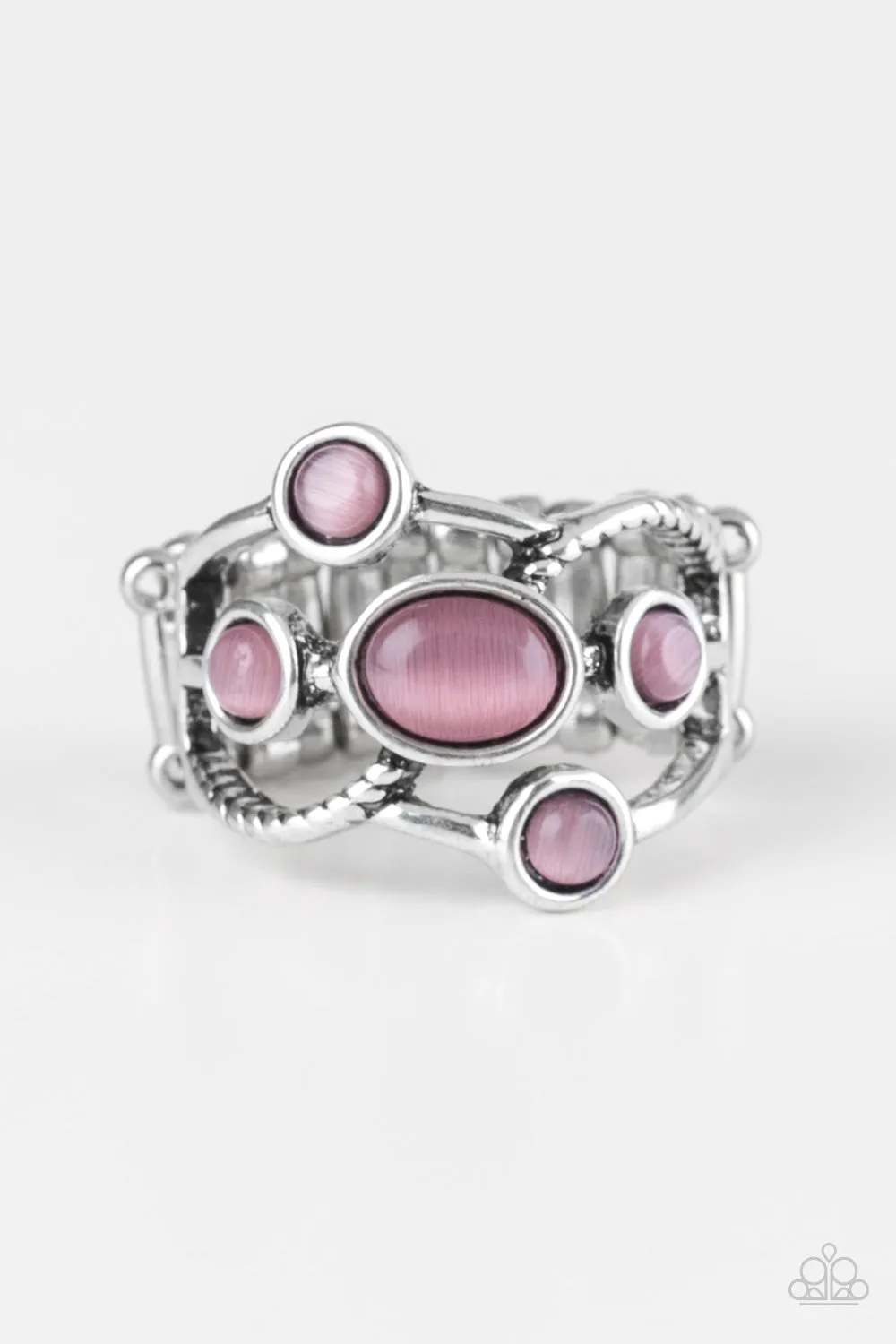 Paparazzi Moon Mood - Purple Moon Ring