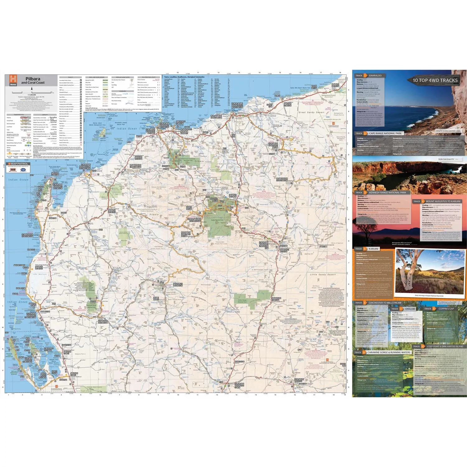 Pilbara & Coral Coast Map - 9th Edition