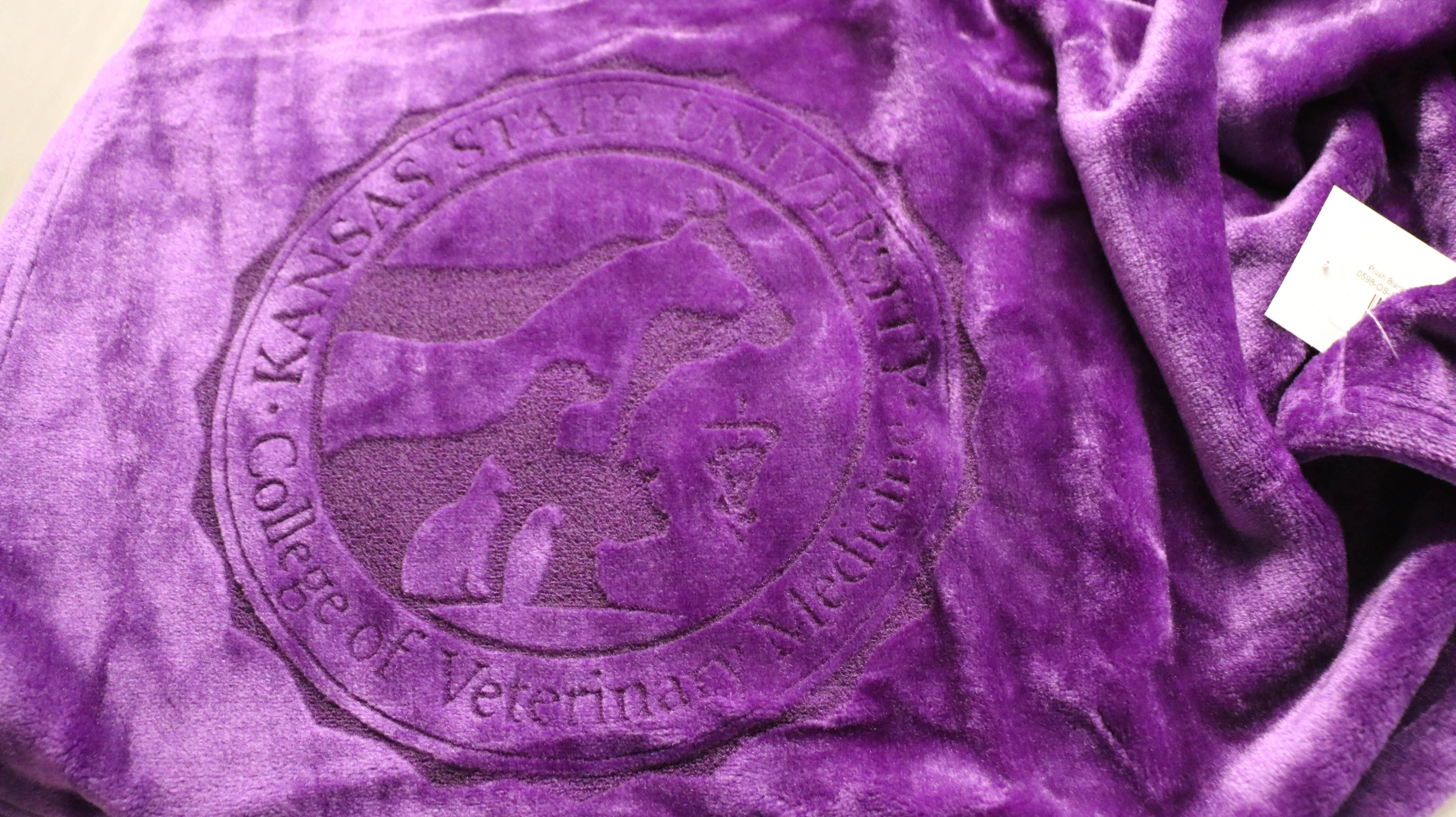 Plush Blanket w/laser logo Purple