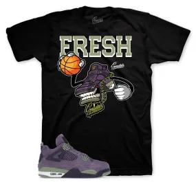 Retro 4 Canyon Purple Fly Kicks Shirt