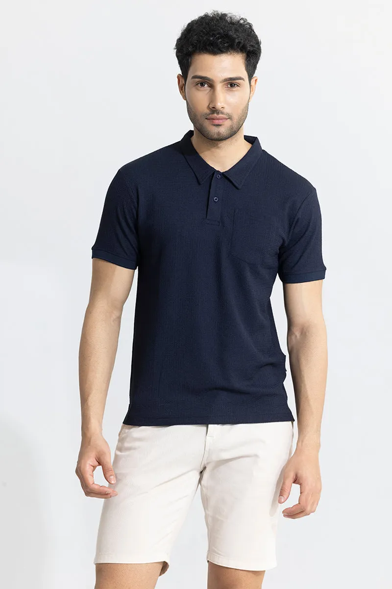 Roller Navy Polo T-Shirt