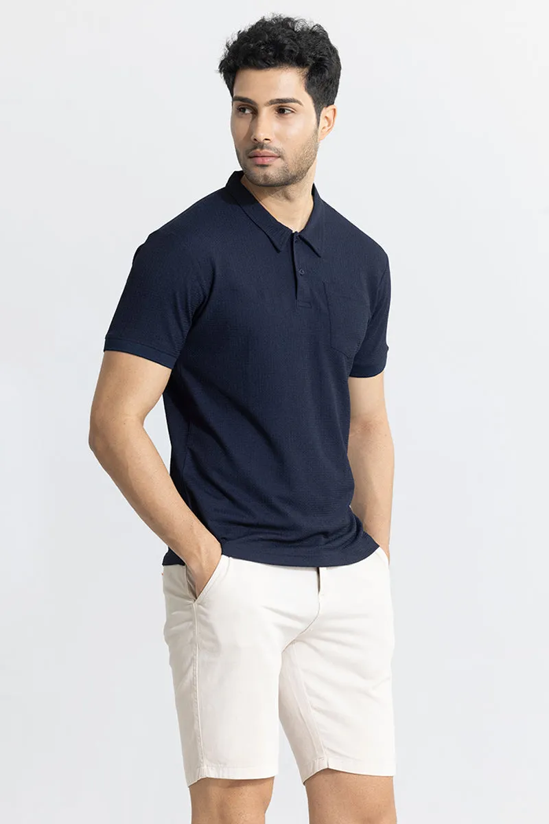 Roller Navy Polo T-Shirt