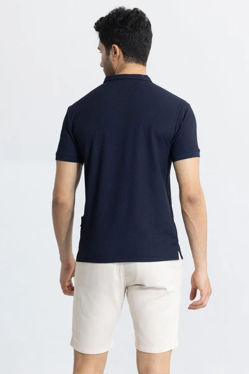 Roller Navy Polo T-Shirt