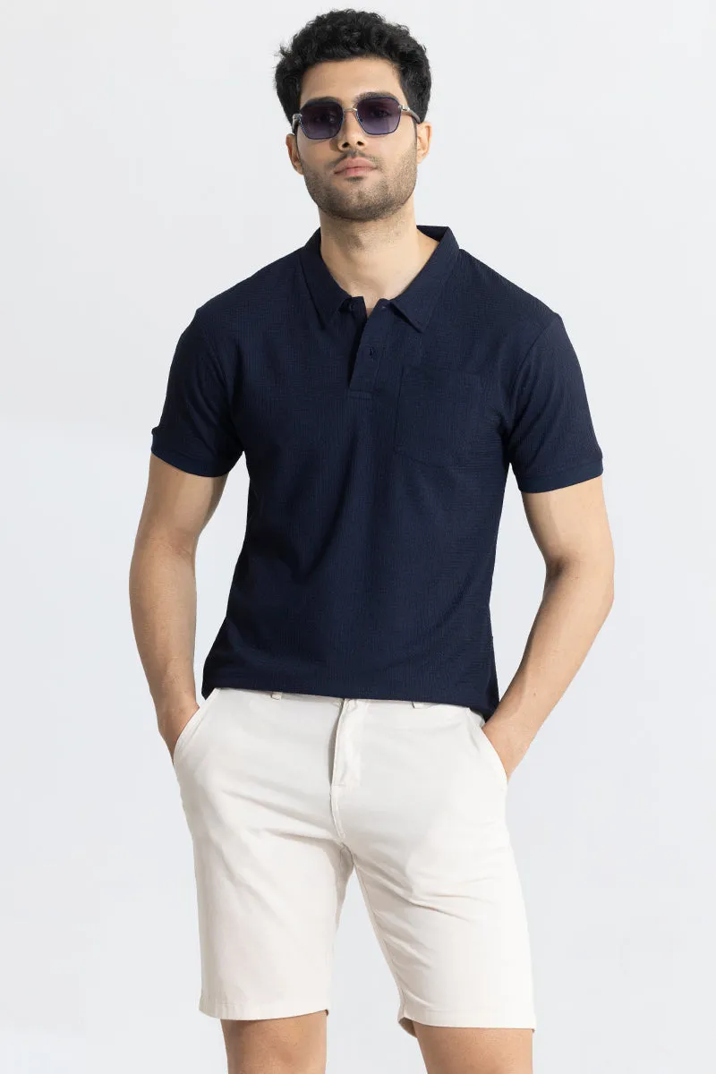 Roller Navy Polo T-Shirt