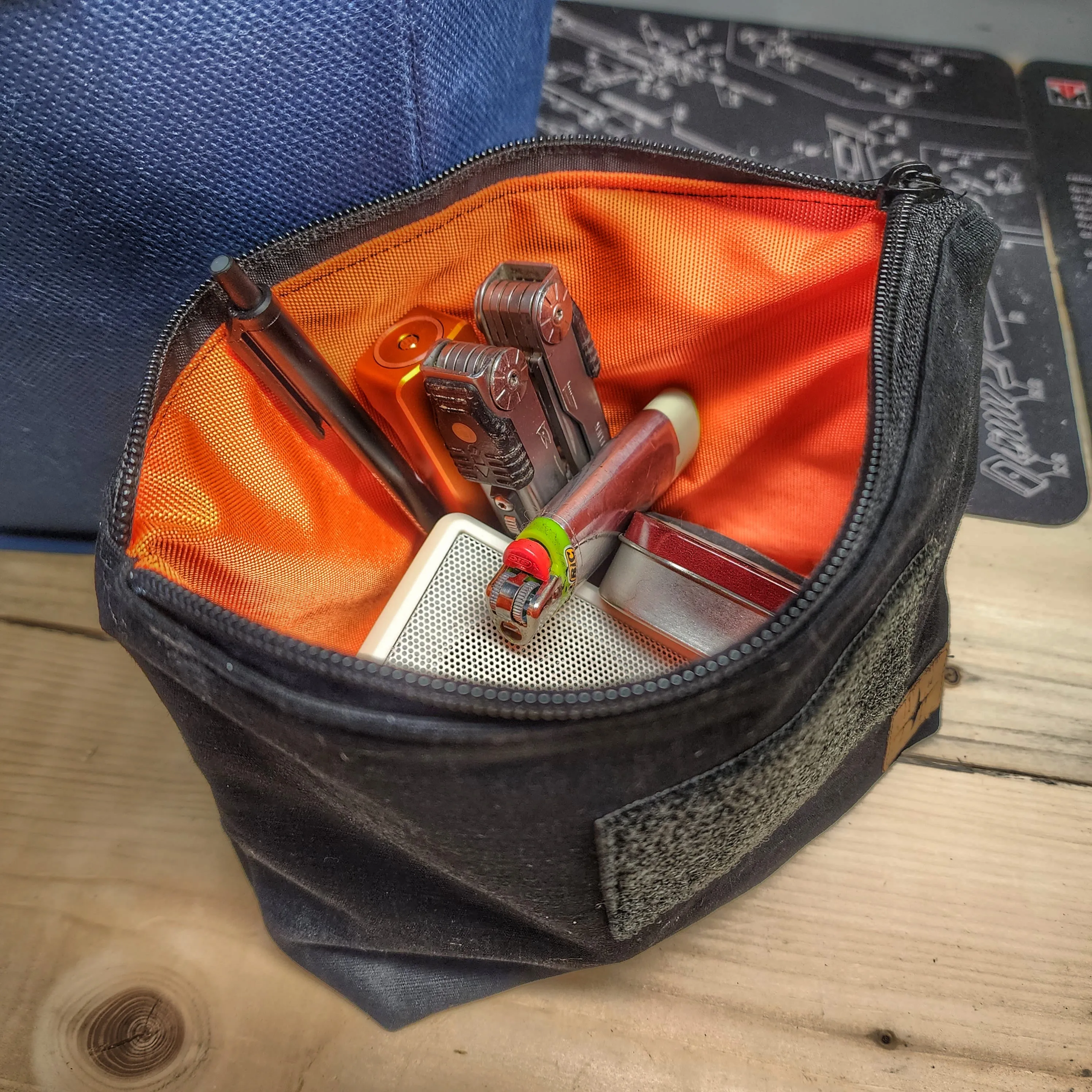 Scout Pouch Ripstop - Zippered Bag for EDC essentials and supplies.