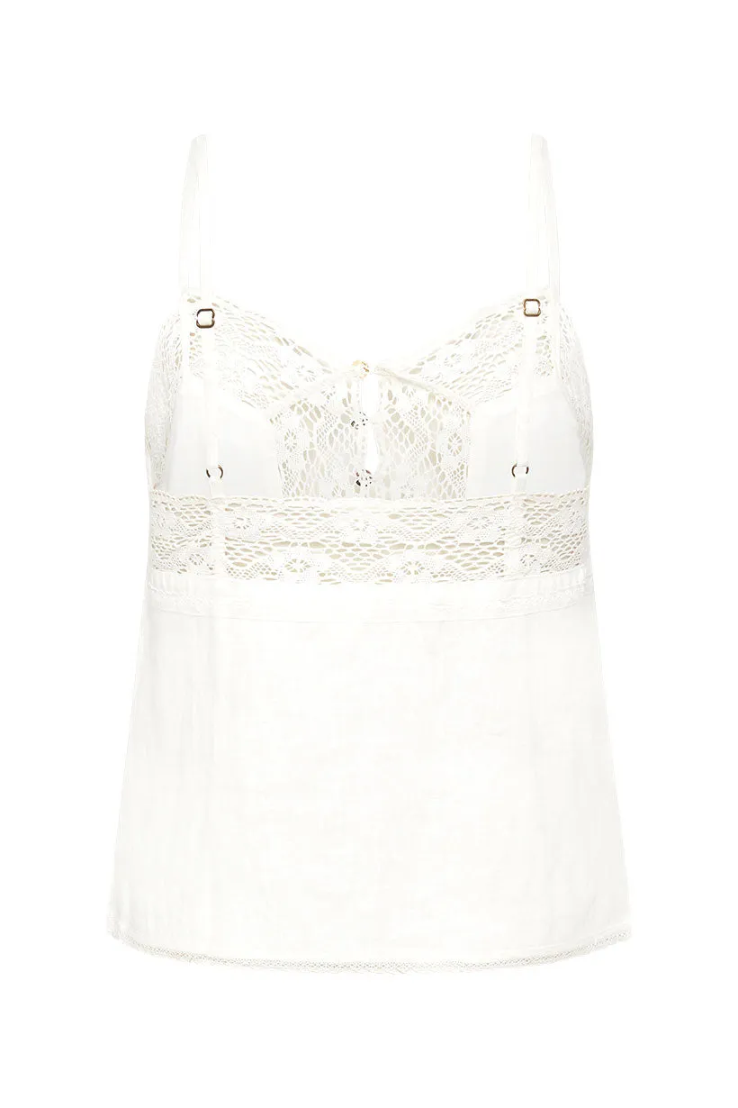 Spell & The Gypsy Basic Linen Cami White