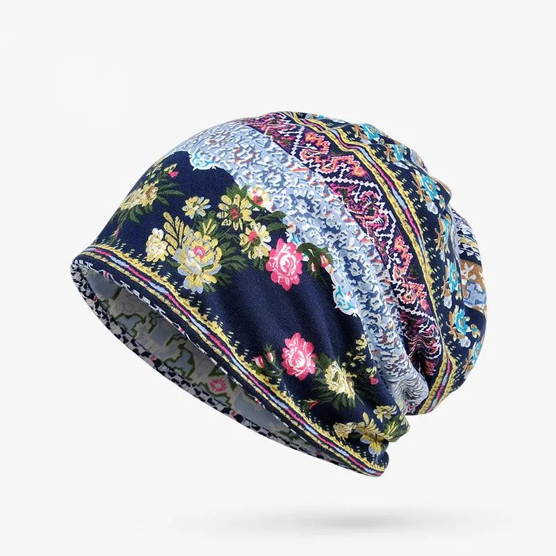 Spring Thin Women Adult Floral Prints Hat