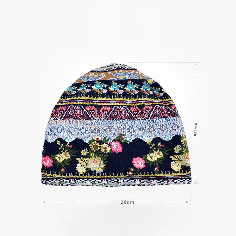 Spring Thin Women Adult Floral Prints Hat