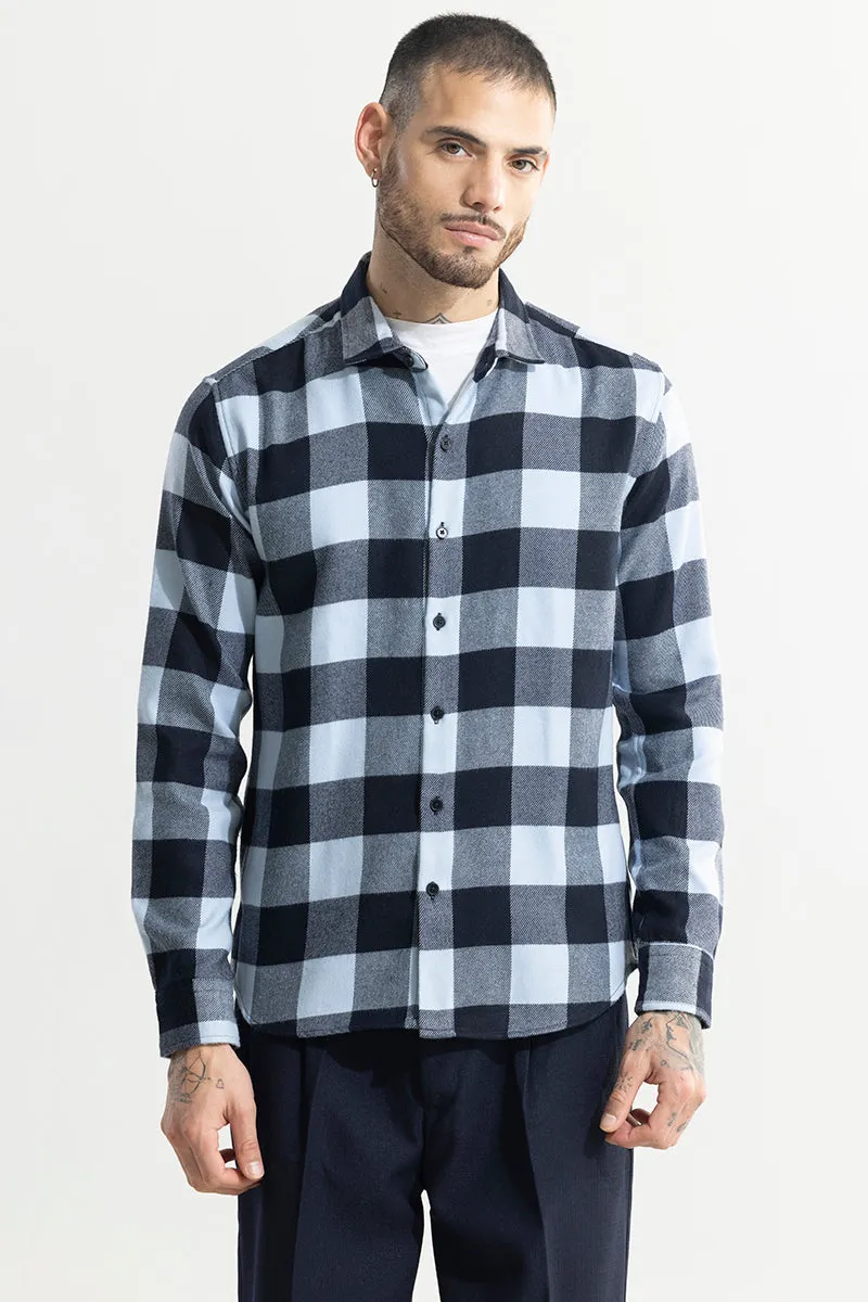 Square Couture Blue Checks Shirt