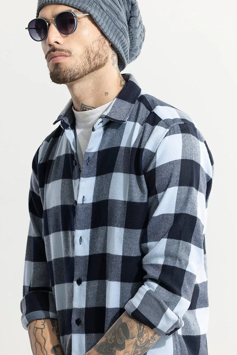 Square Couture Blue Checks Shirt