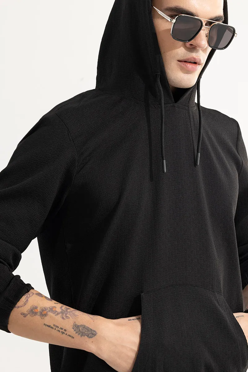 Stasia Black Hoodie