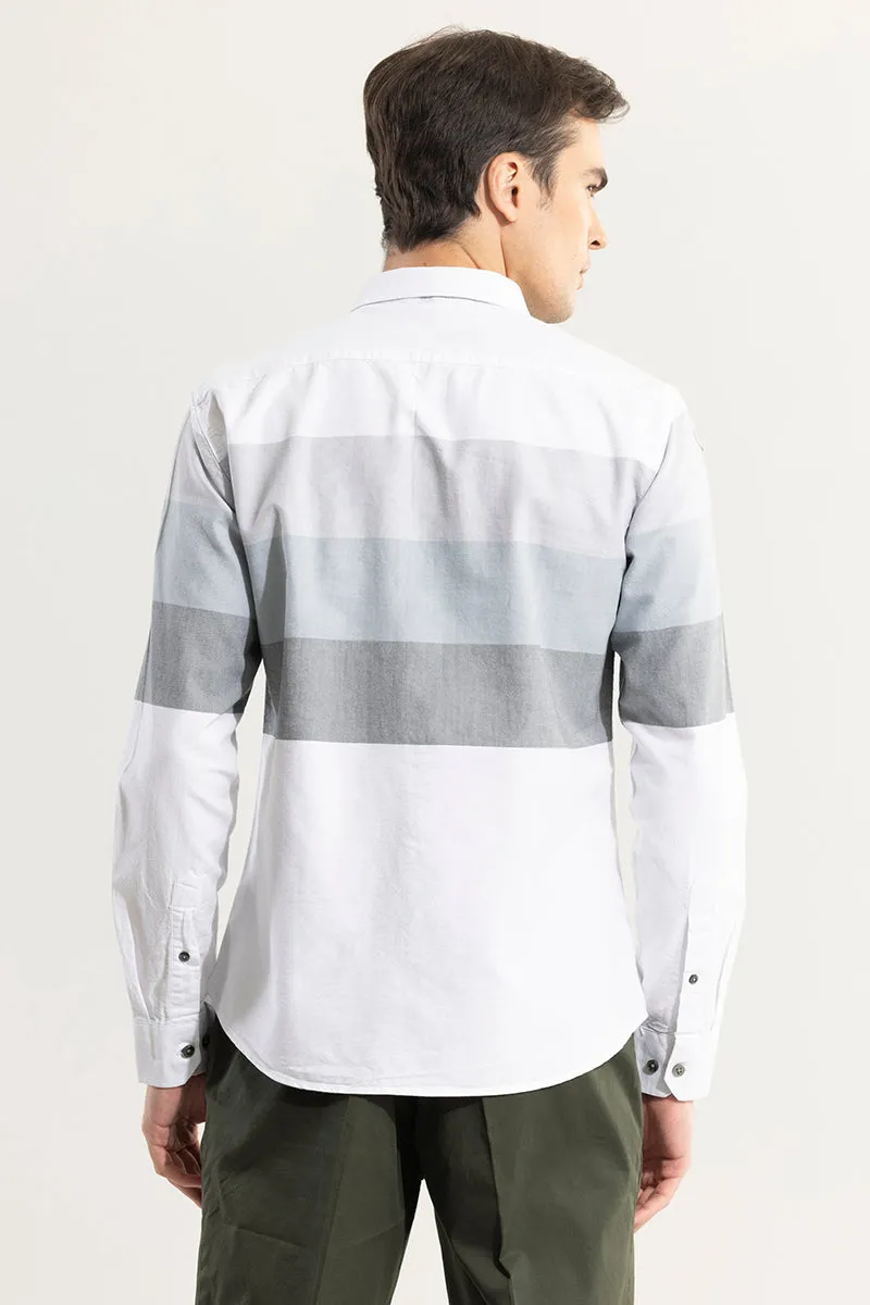 Striped Dominance White Shirt