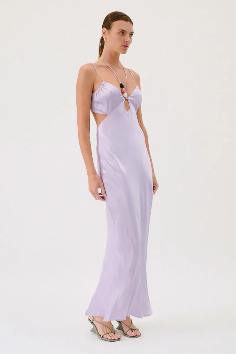 Suboo Millenia Twist Front Halter Maxi Dress