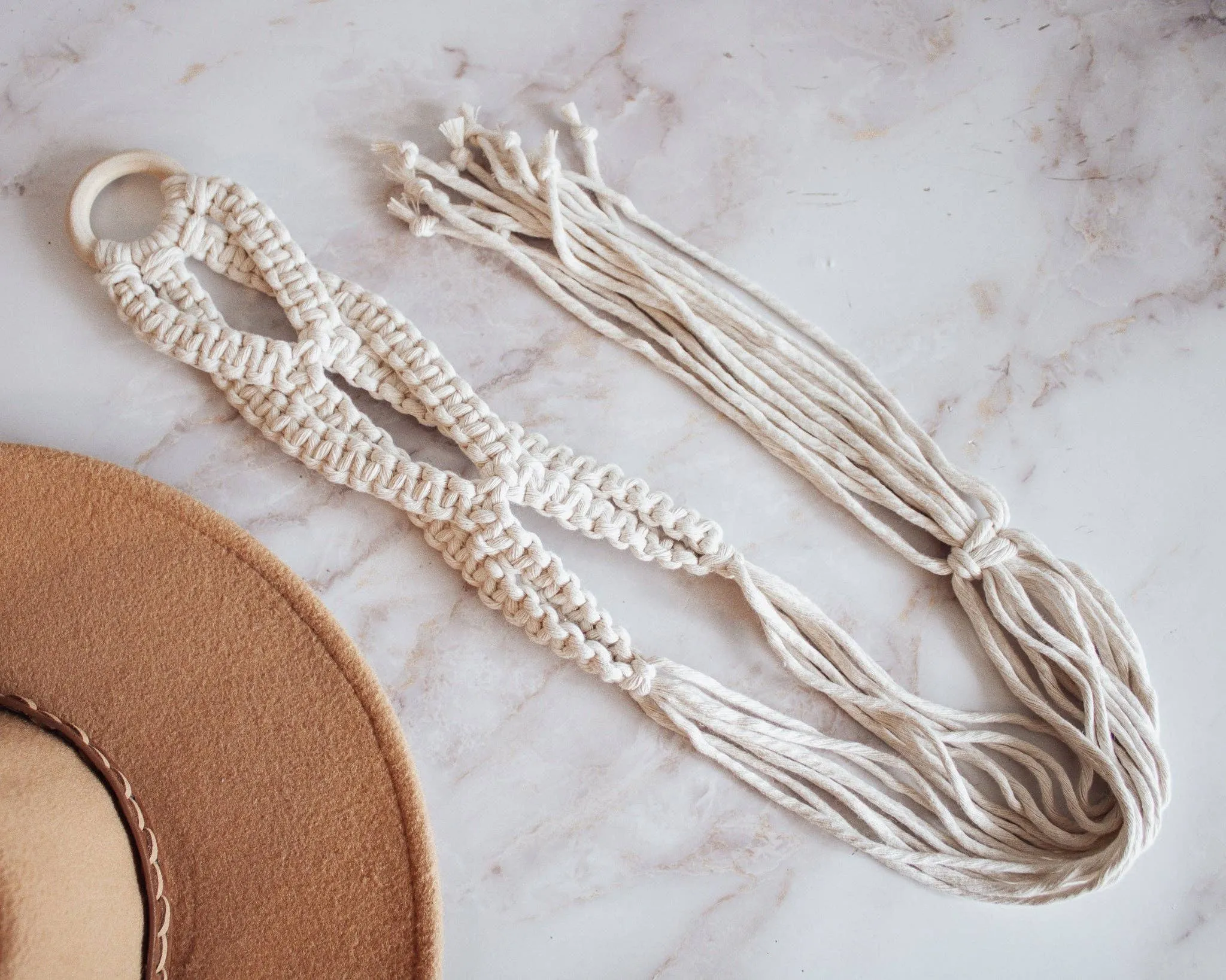 The Rori Macrame Hat Hanger