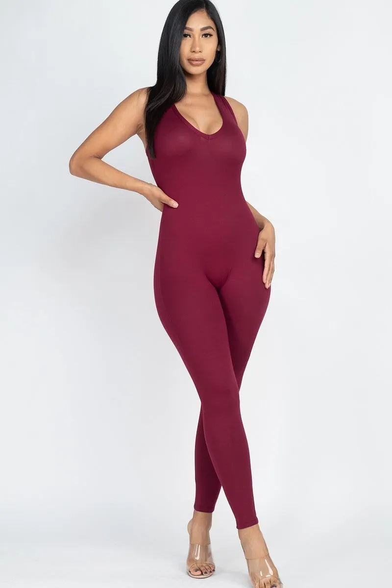 Wholesale Racerback Bodycon Jumpsuit