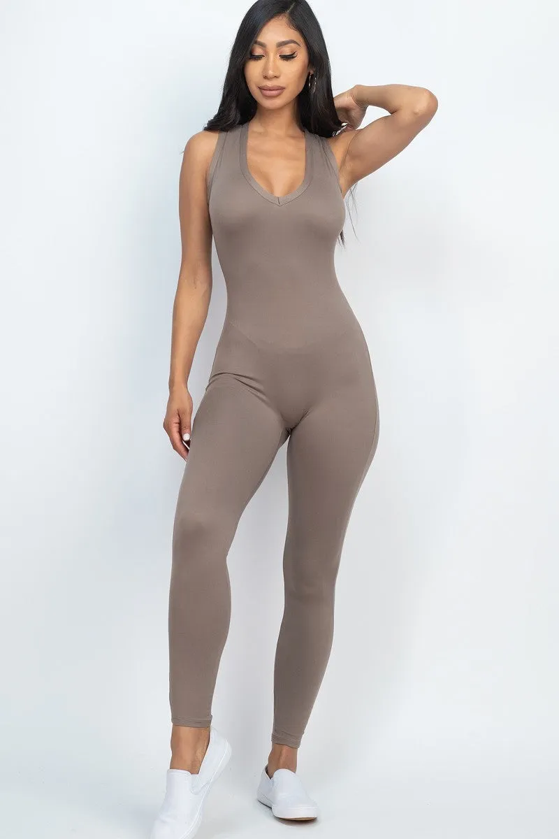 Wholesale Racerback Bodycon Jumpsuit