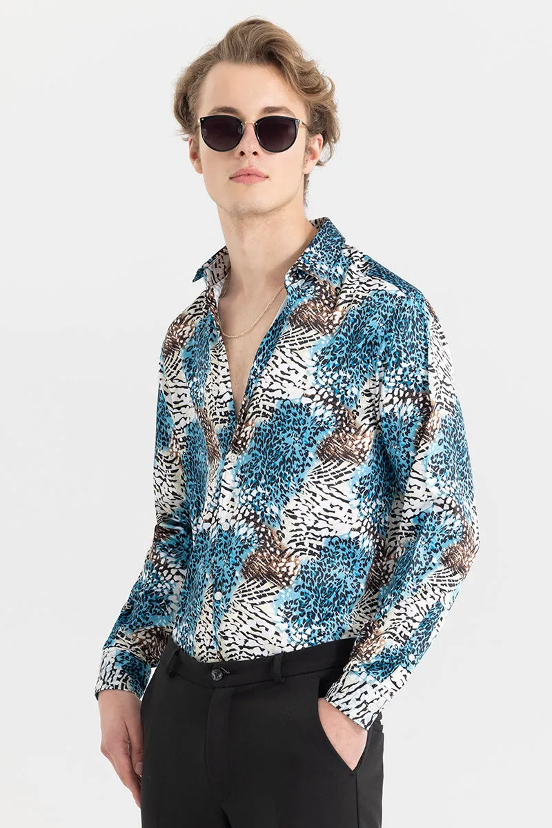 Wild Whisker Blue Shirt