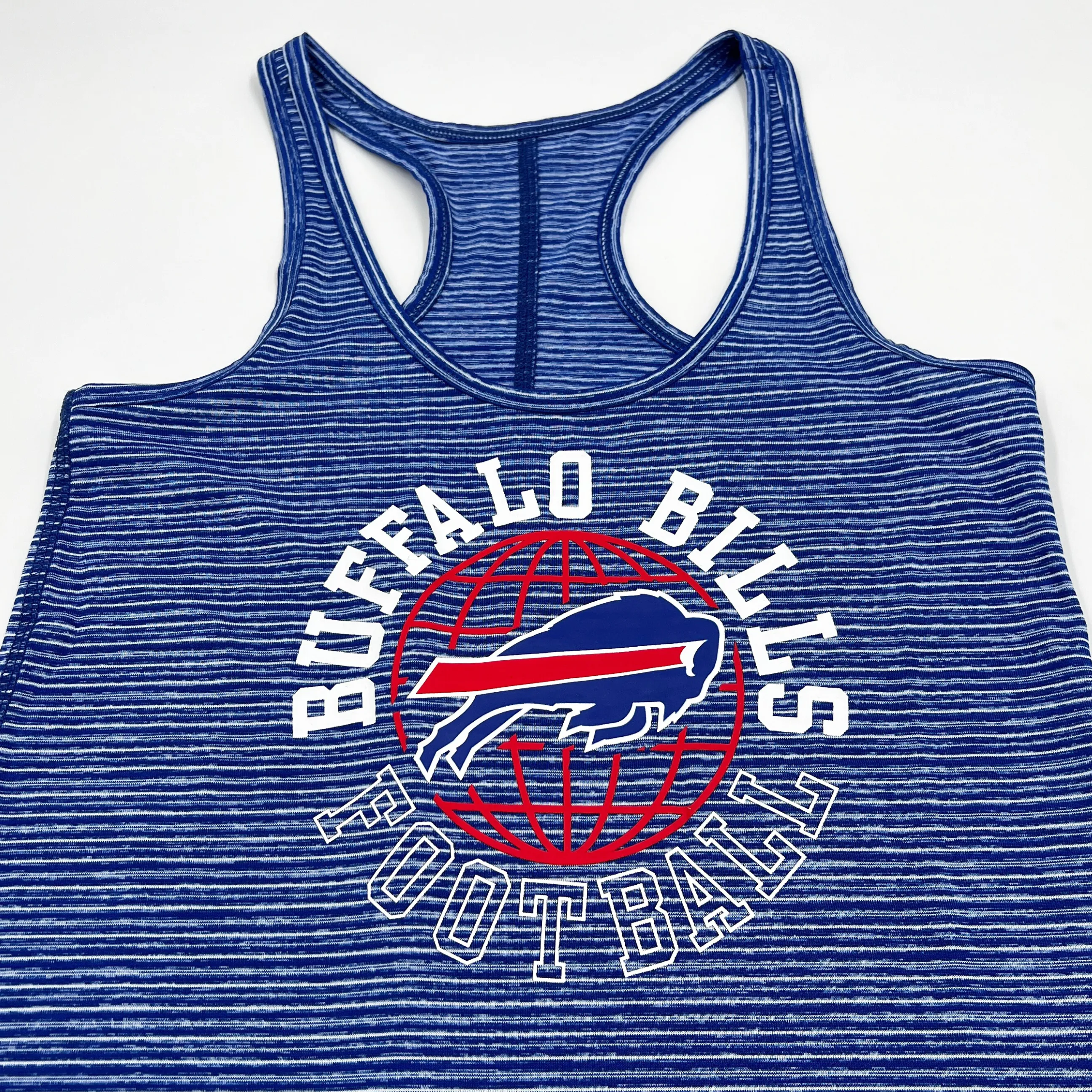 Women's New Era Bills Football Royal & White Tank Top